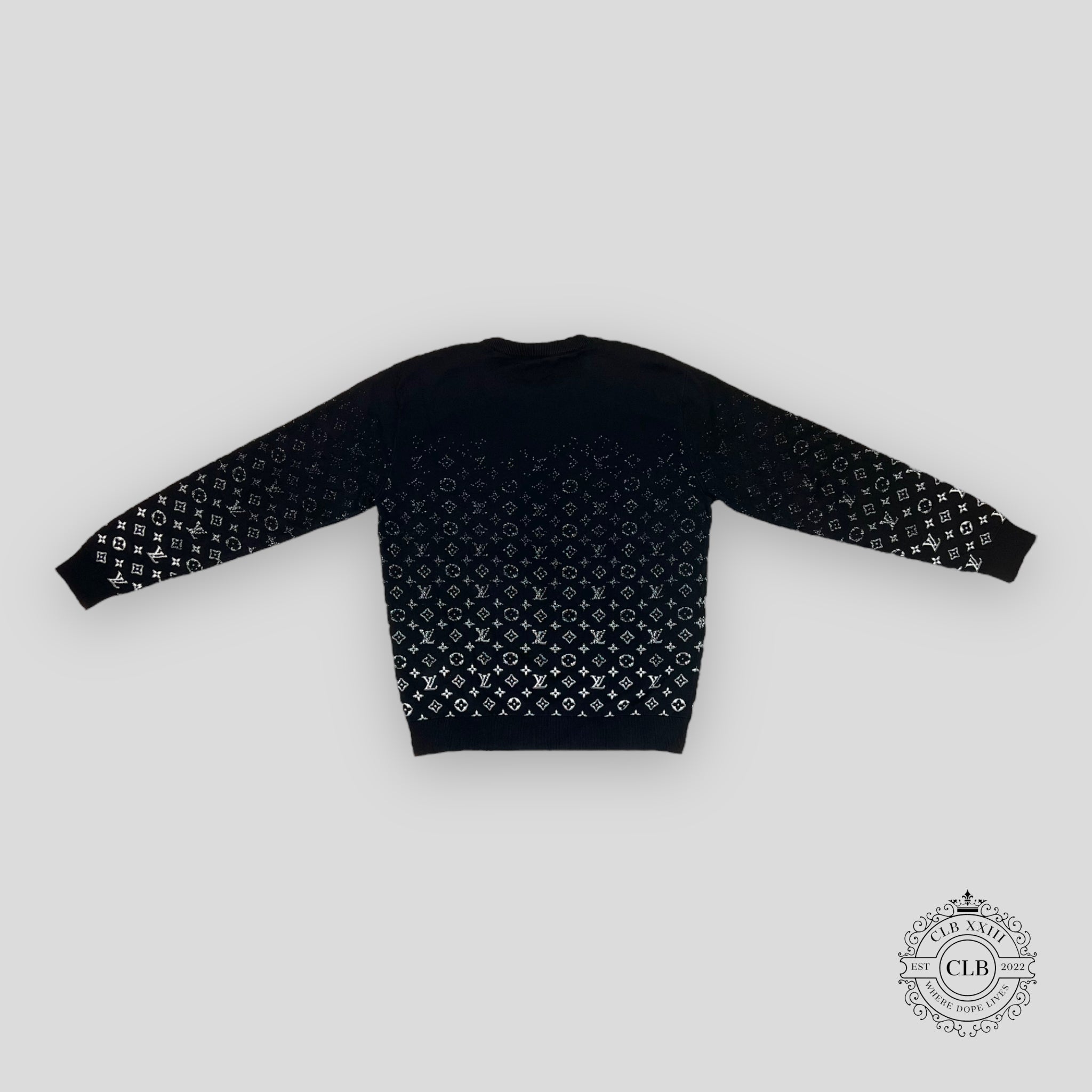 Louis Vuitton Monogram Degrade LS Knitwear - Black