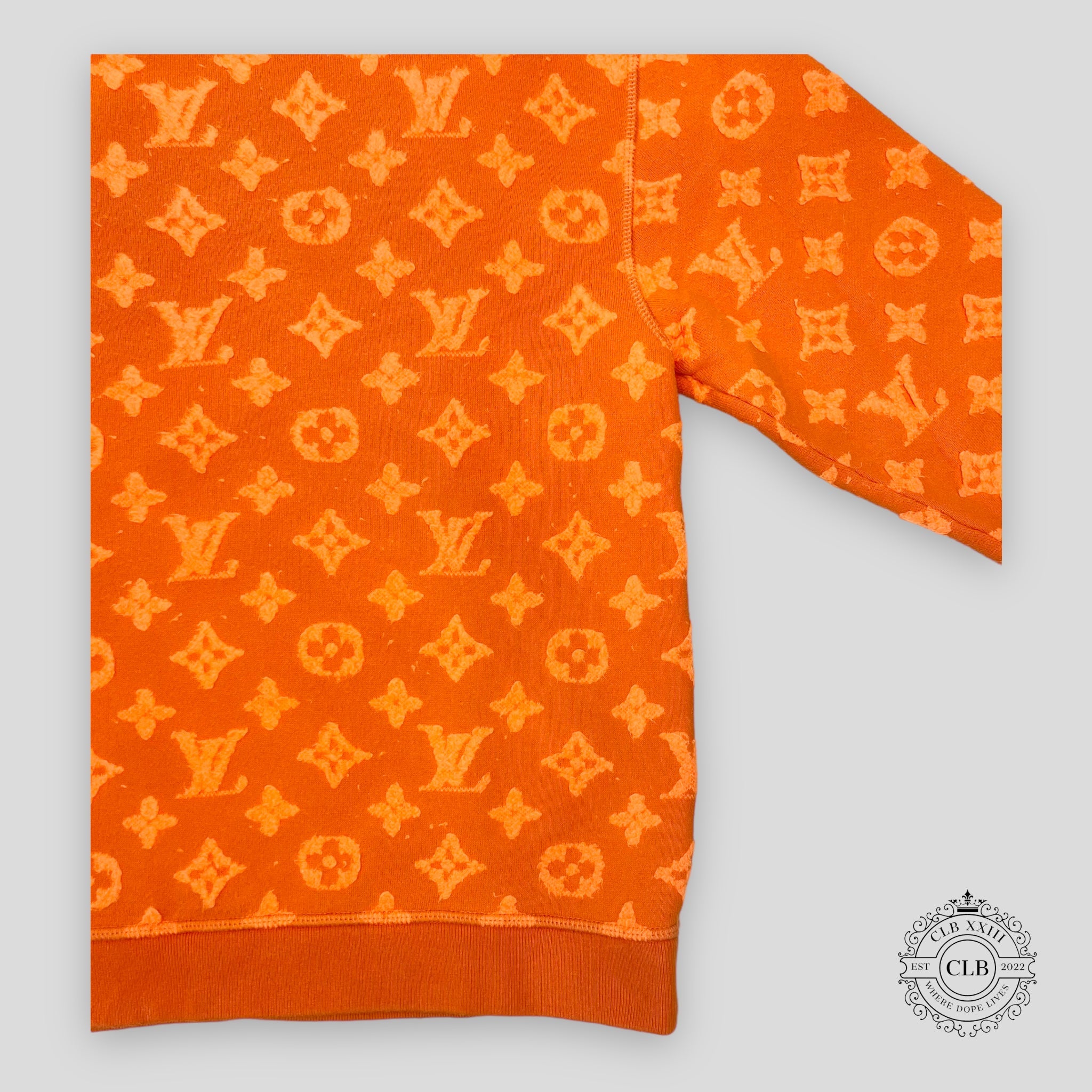 Louis Vuitton Monogram Crewneck Sweater in Orange