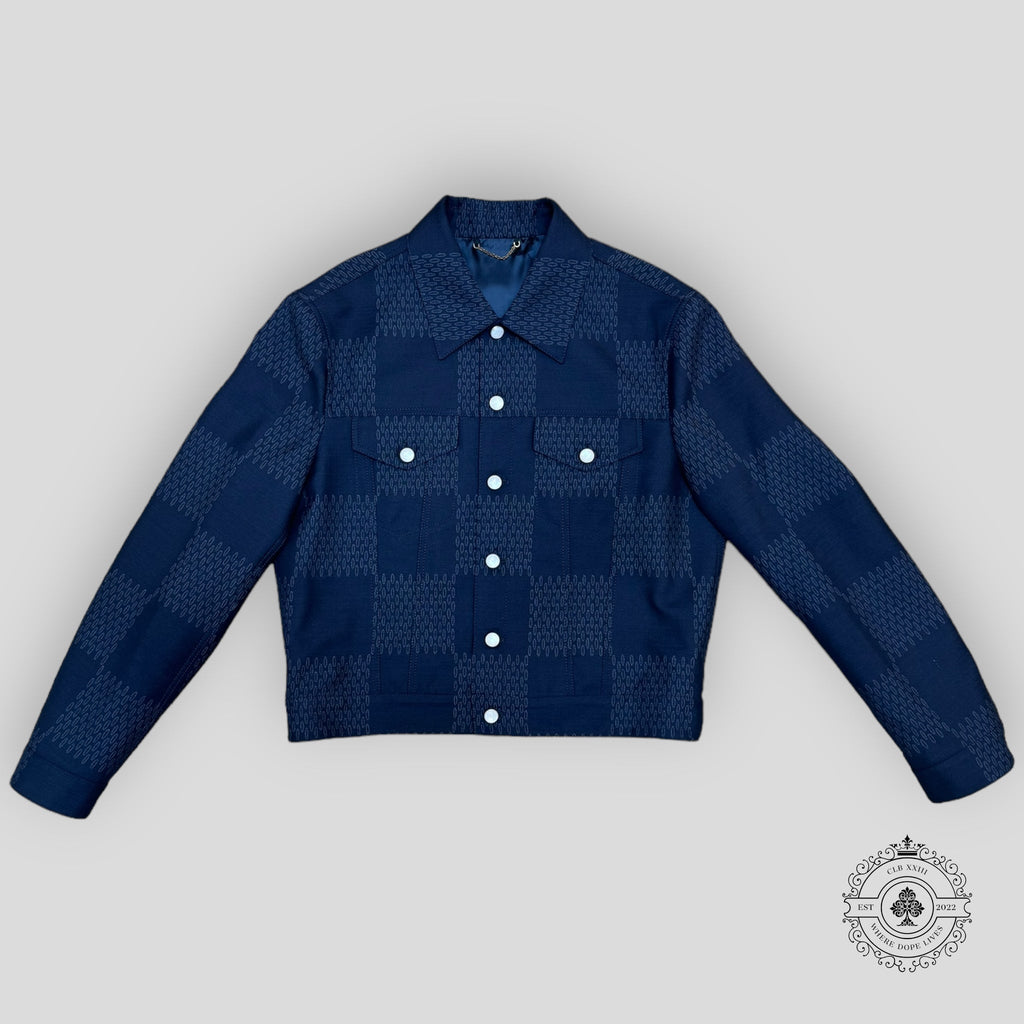 Louis Vuitton Damier Tailored Wool Trucker Jacket